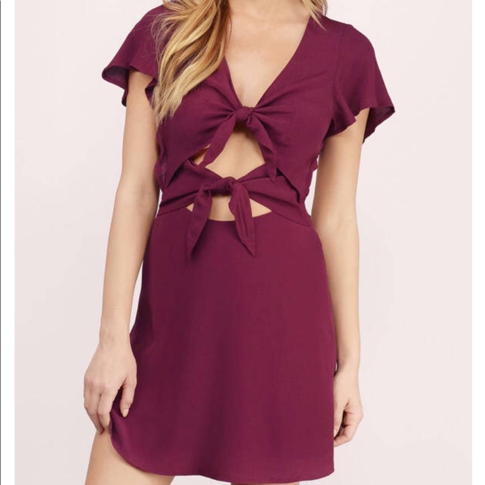Maroon skater dress